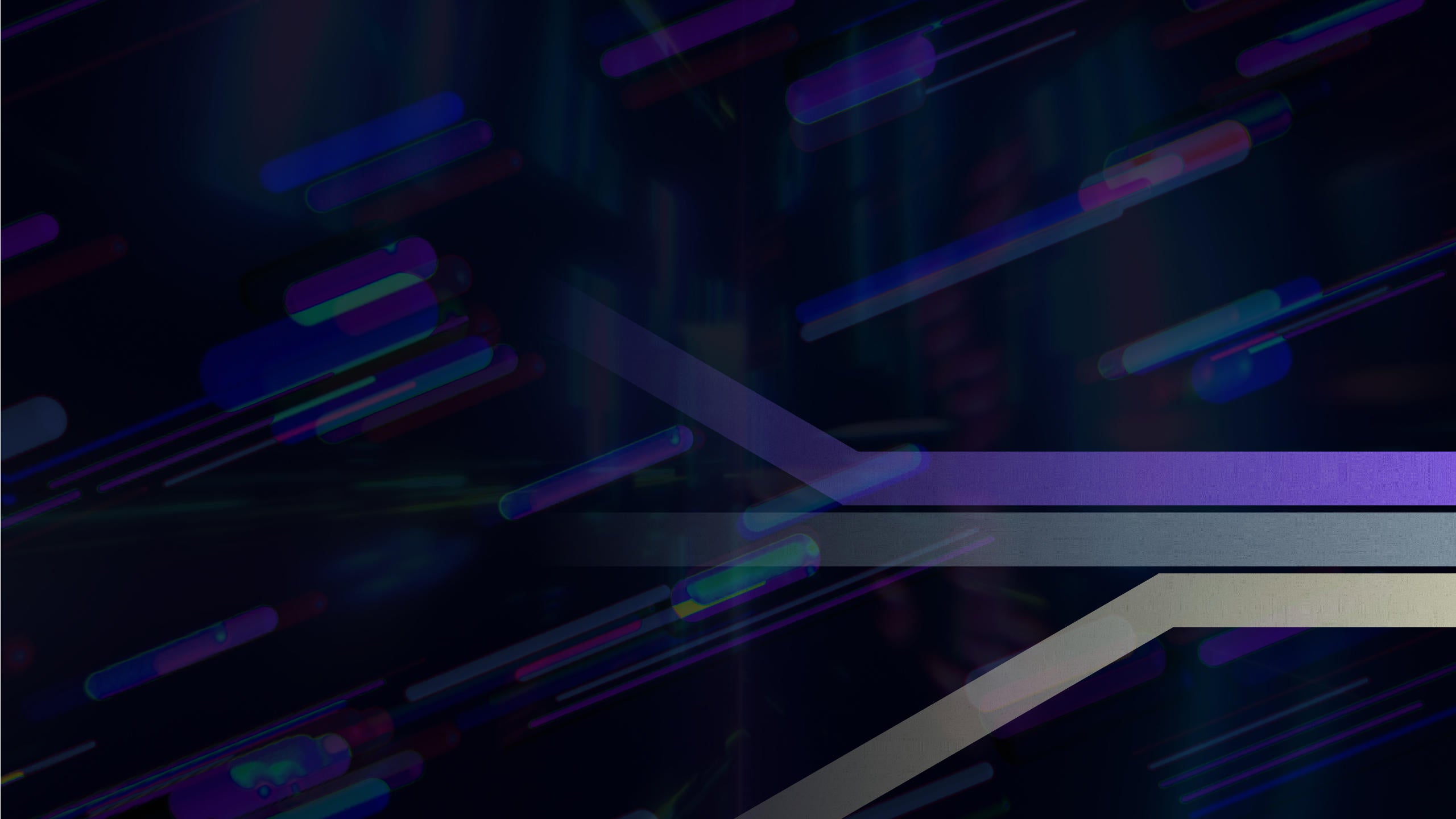 Abstract dark background with colorful geometric shapes