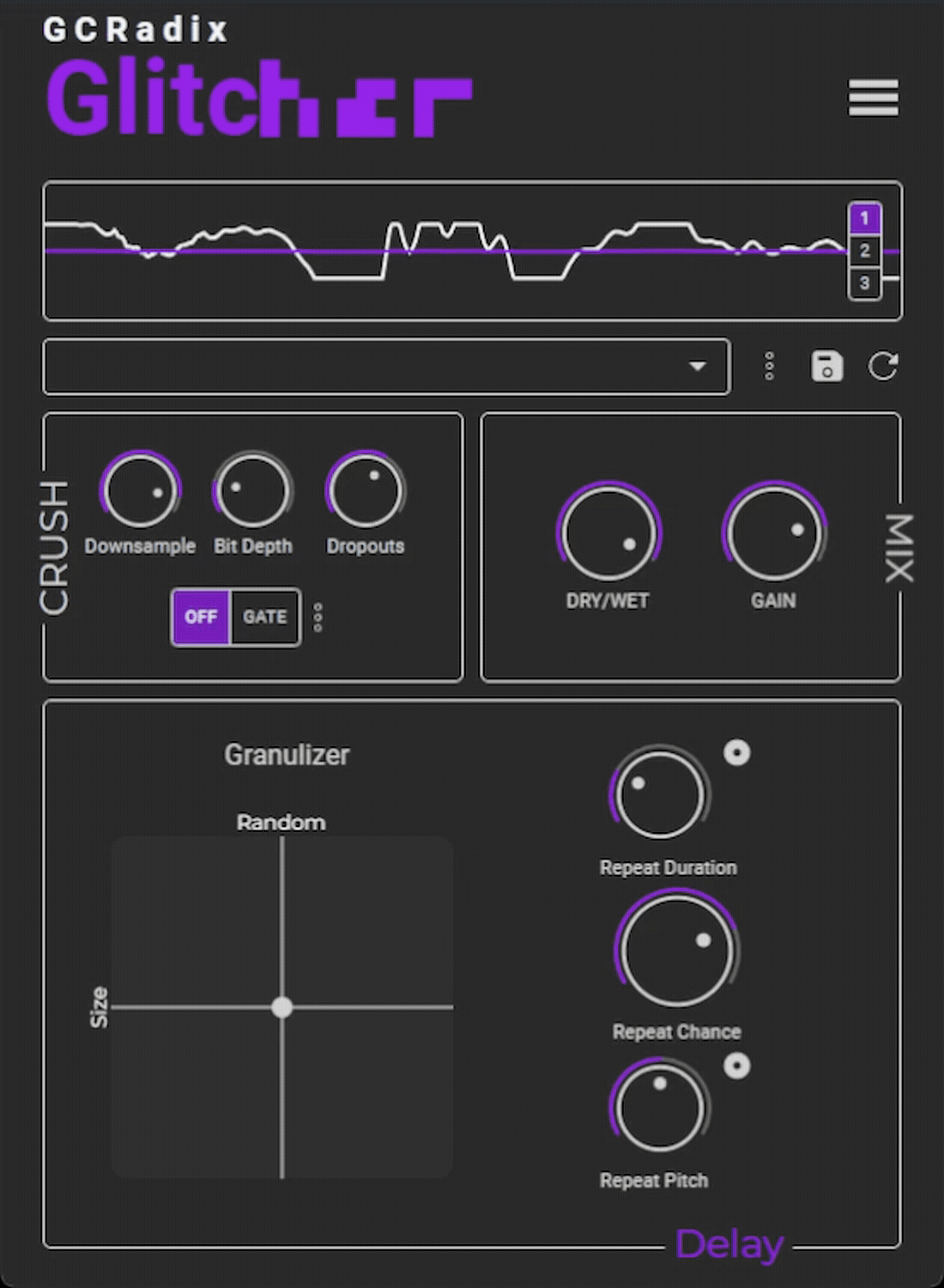 Game Audio Toolkit Plugin Glitcher Product Shot